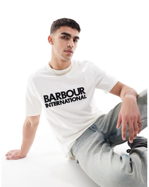 Barbour White Jason T-shirt for men