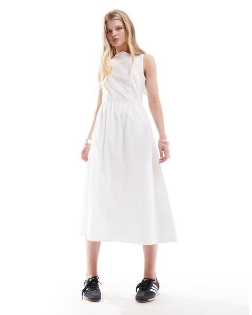 Vestito Estivo Midi di Reclaimed (vintage) in White