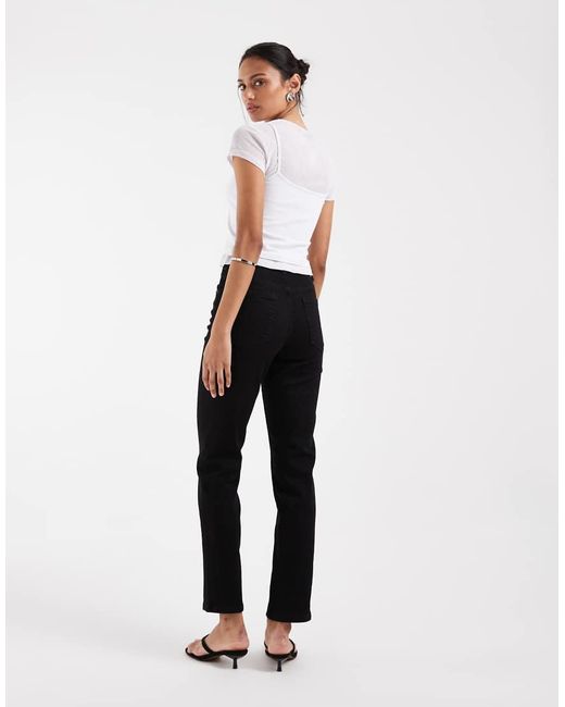 ASOS Black Slim Fit Mom Jeans