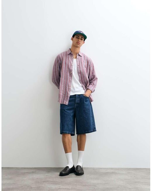 Gap White Linen Blend Shirt for men