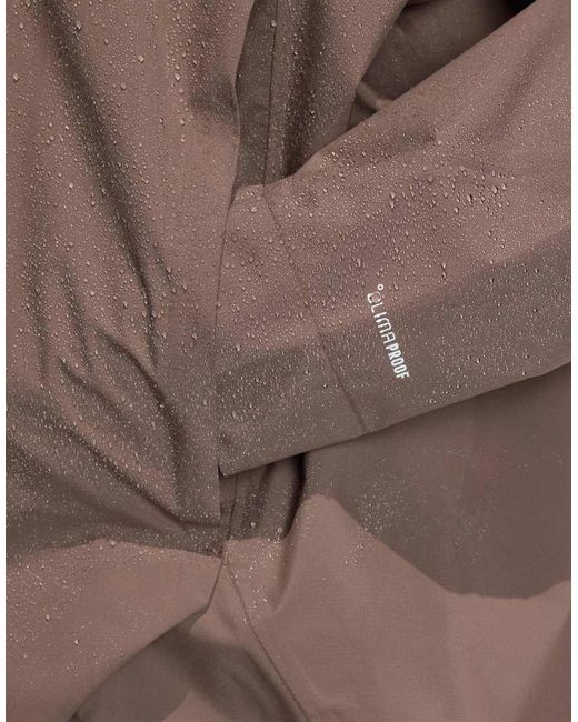Adidas Originals Brown Terrex Xploric 2.5 Layer Climaproof Anorak