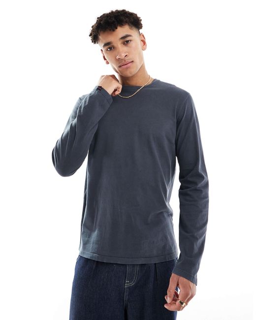 Superdry – classic – basic-oberteil in Blue für Herren