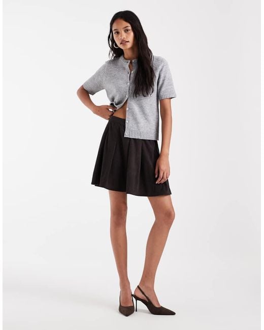 Vero Moda Multicolor High Waisted Pleated Mini Skirt