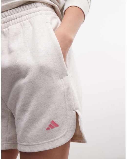 Adidas Originals White Three Stripes Studios Shorts
