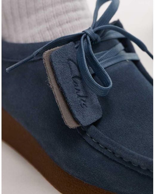 Clarks Blue Wallabee Evo Shoes