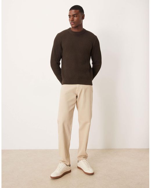 SELECTED – strickpullover in Brown für Herren