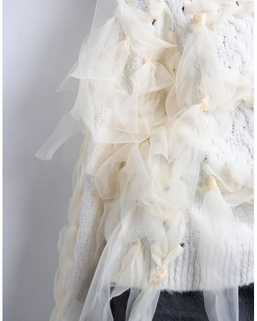 TOPSHOP White – strickpullover