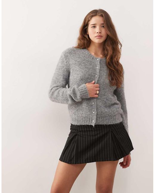 Reclaimed Vintage Gray Tailored Skort