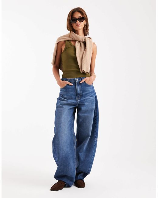 ASOS Green – geripptes trägertop