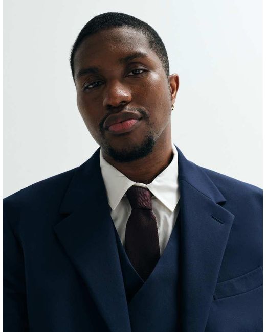 ASOS Blue Asos Adaptive Slim Suit Jacket for men