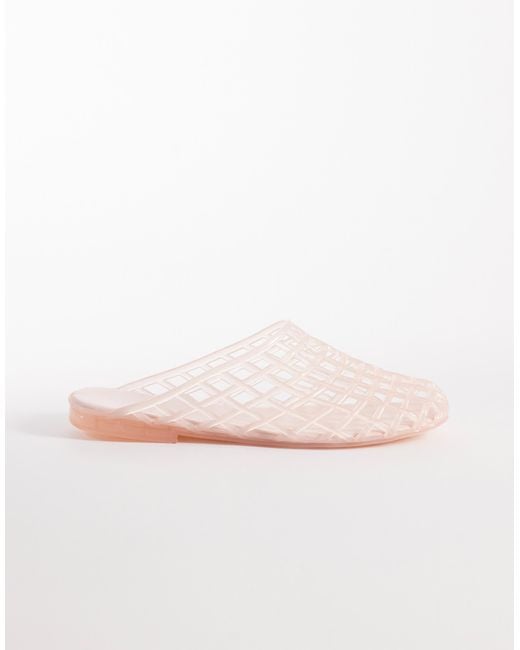 SEQWL Natural Jelly Cage Mules