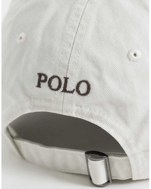 Polo Ralph Lauren White Icon Logo Baseball Cap