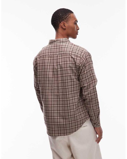 Camicia Classica di Element in Brown da Uomo