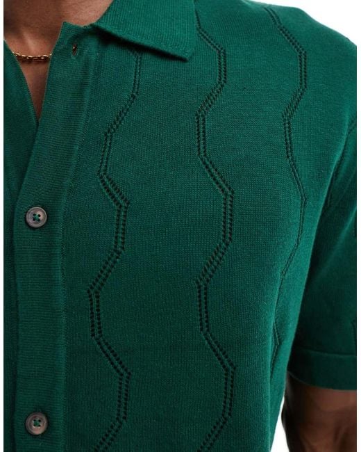 Cotton On Green Pablo Short Sleeve Shirt for men