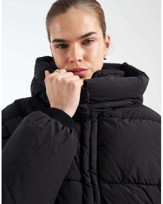 ONLY Gray Hooded Puffer Jacket