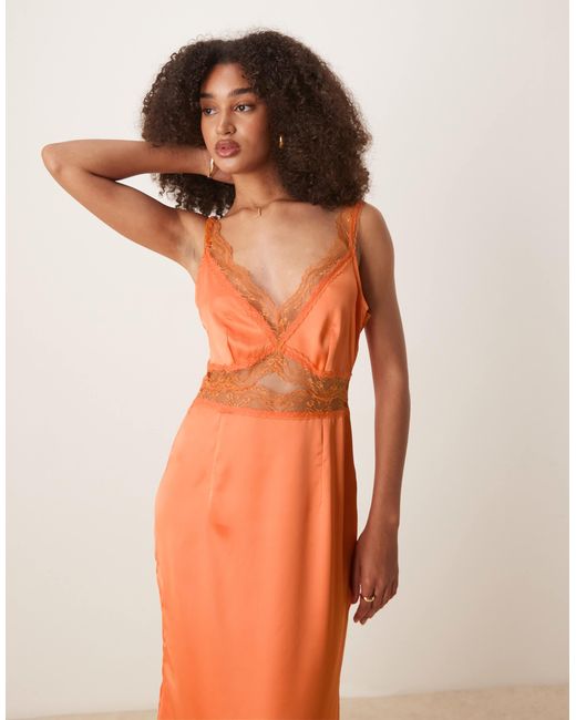 Never Fully Dressed Orange – mimi – midaxi-kleid