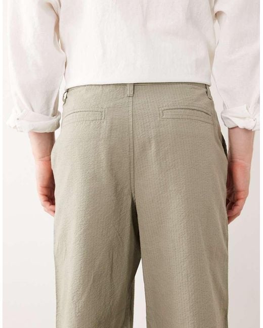 ASOS Natural Loose Straight Pants for men