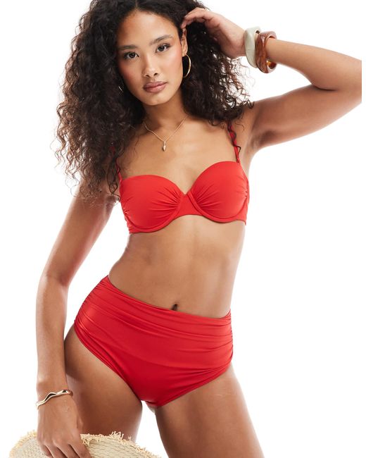 Lindex Red – sara – formende bikinihose