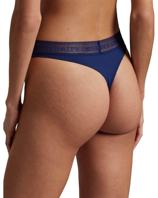 Polo Ralph Lauren Blue Love Collection Lace Thong