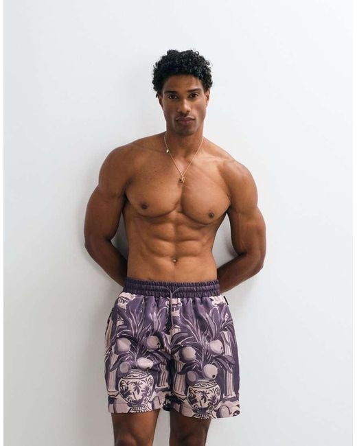 On Vacation Club Red Location All-over Print Swim Shorts for men