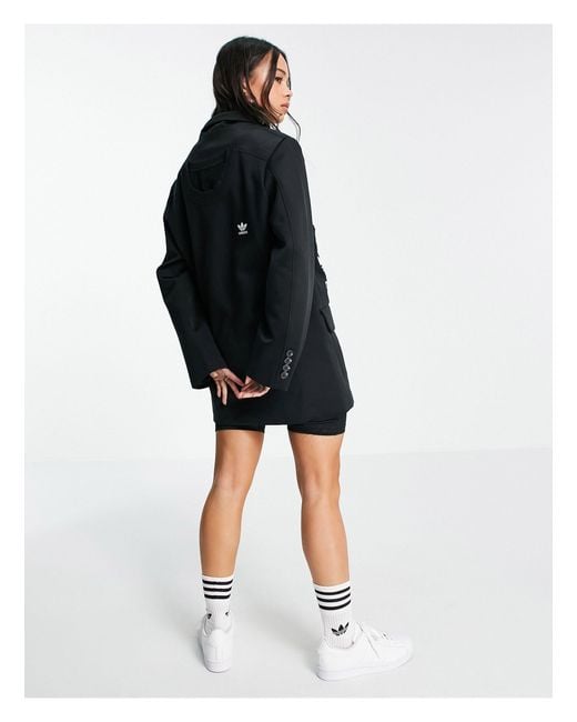 adidas Originals X Dry Clean Only Oversized Blazer in Black | Lyst UK