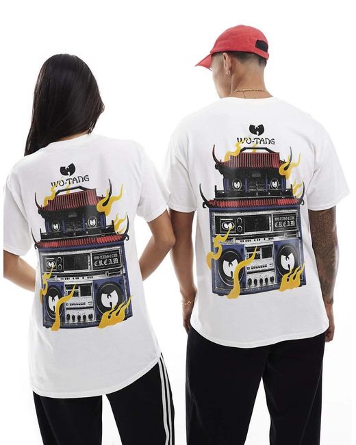 PRNT White X Wu-Tang Clan Boombox Relaxed Fit T-Shirt