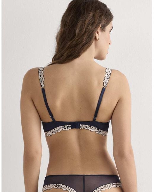 Intimissimi Blue Pretty Flowers Gioia Super Push-Up Bra