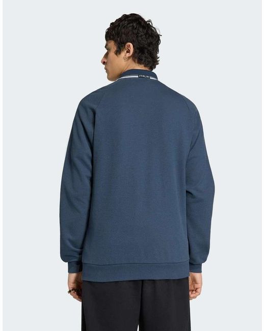 Adidas Originals Blue Italy Away Anthem Jacket for men