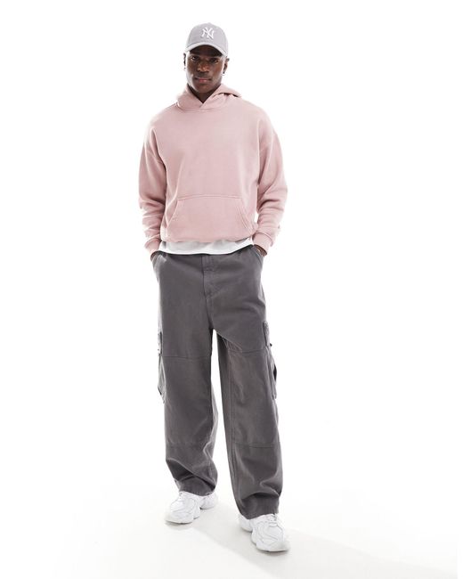 Abercrombie & Fitch – sundrenched – basic-kapuzenpullover in Pink für Herren