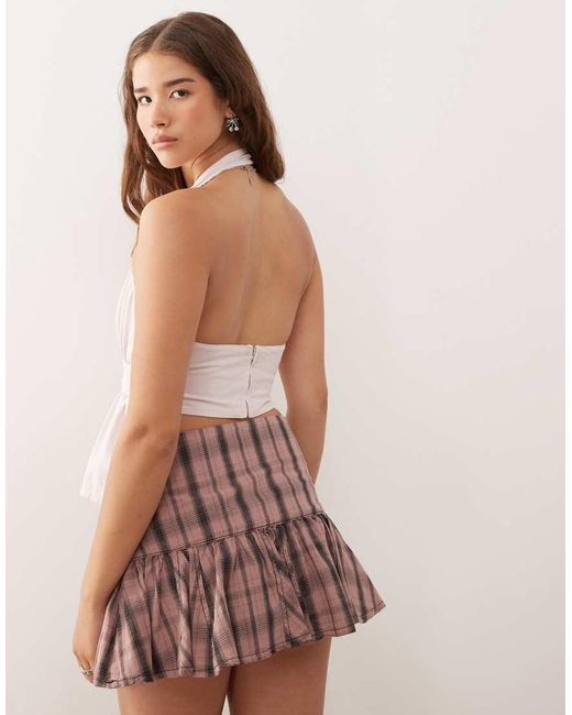 Collusion Pink Linen Look Top
