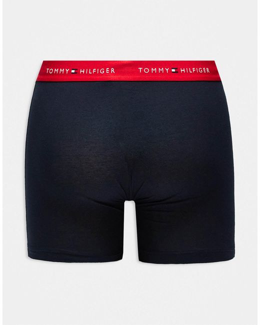 Tommy Hilfiger – signature-essentials – 3er-pack boxershorts aus baumwolle in Blue für Herren
