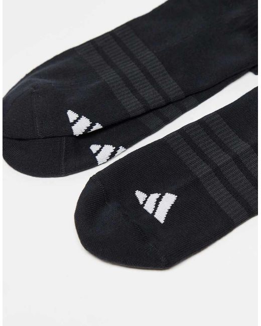 Adidas Originals Blue Adidas Running Essentials Trainer Socks for men