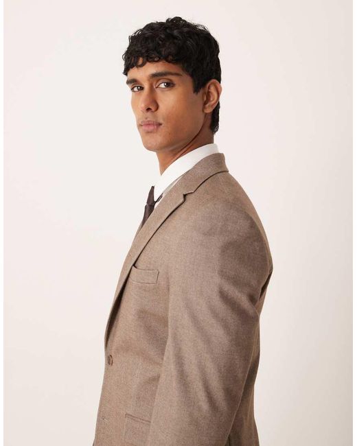ASOS Brown Skinny Suit Jacket for men