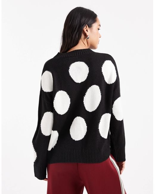 Wednesday's Girl Red Wednesdays Girl Polka Dot Jumper
