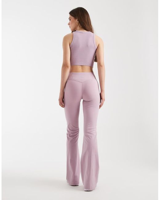 Cotton On Pink Ultra Luxe Invisible Scrunch Flare leggings