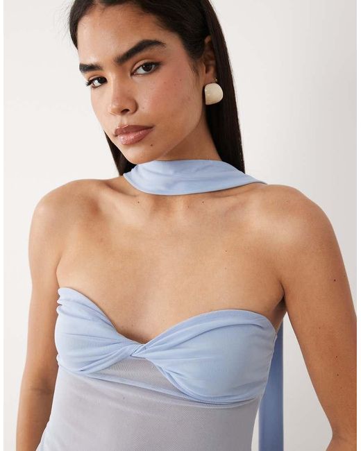 ASOS White Cami Top With Scarf Detail