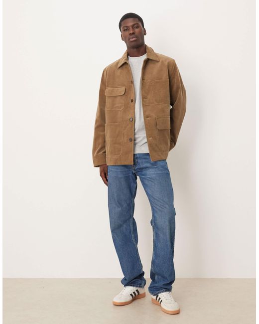 ARKET Natural Cord Shacket With Flap Pockets for men