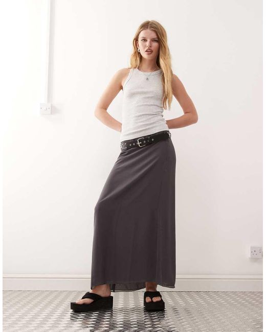 Weekday White Ribbed Racer Vest