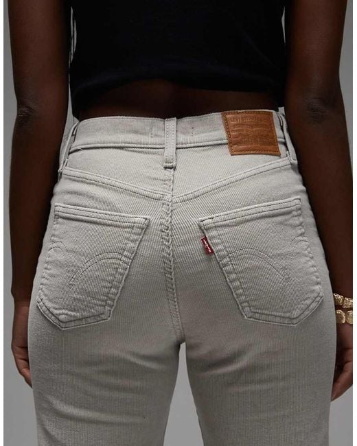 Vaqueros De Campana De Talle Muy Alto Ribcage Bell De Levi's de color Gray