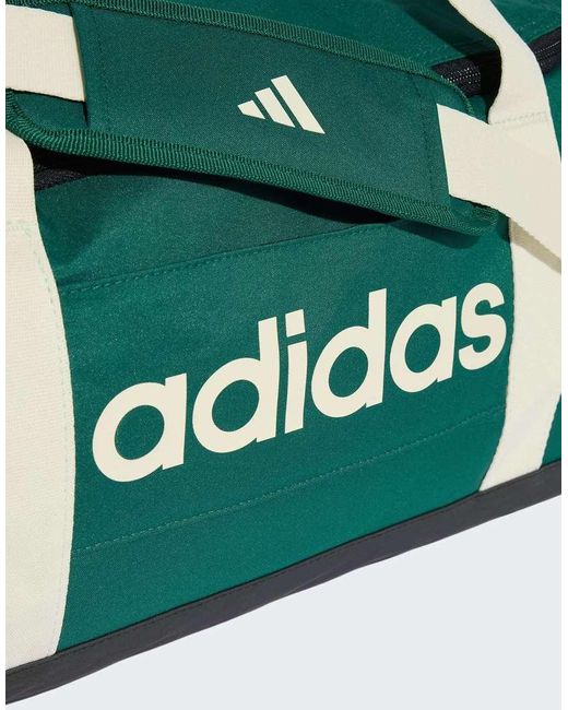 Adidas Originals Green Linear Duffel Bag Small