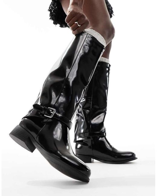 Raid Black Rosenna Riding Knee Boots