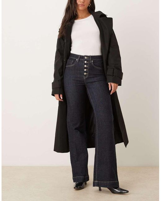 Gina Tricot Black Tailored Flare Jeans