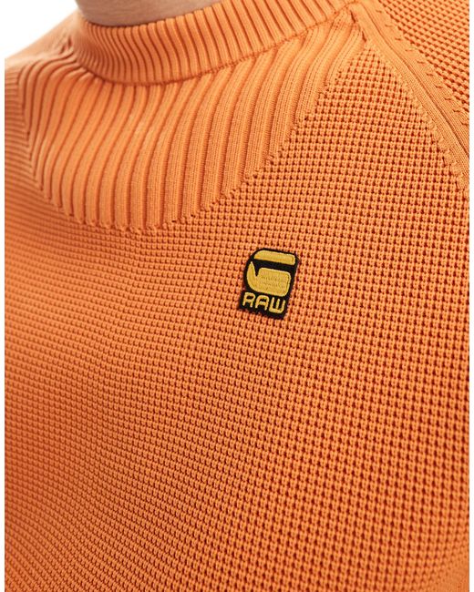 G-Star RAW – strickpullover in Orange für Herren