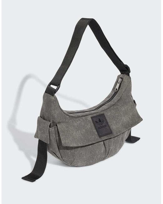 Adidas Originals Gray Washed Moon Bag