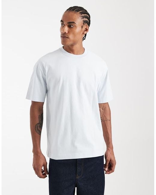 Hollister White Boxy Oversized T-shirt for men