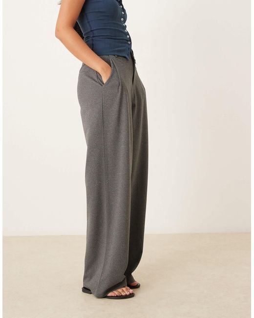Jdy Blue Wide Leg Tailored Trousers