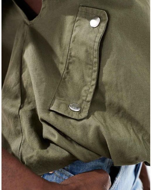 ONLY Green Bubble Hem Gilet