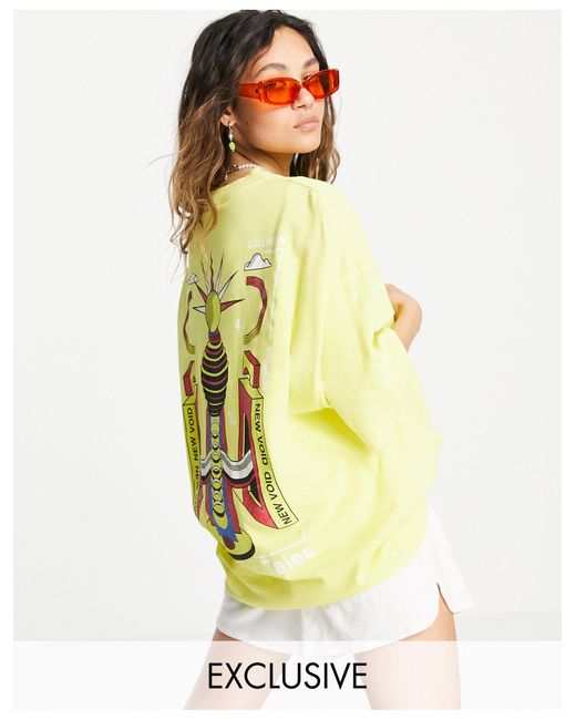 collusion unisex oversized pu shirt in black