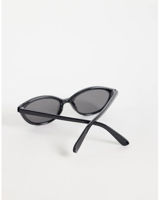 Mango White Oval Sunglasses