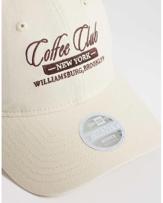 KTZ White Ny Coffee Club Script 9Forty Cap